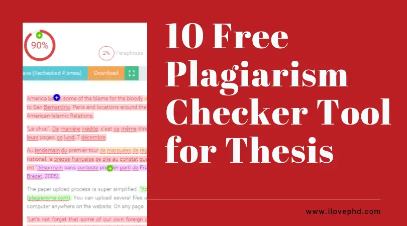 10 Free Plagiarism Checker Tool For Thesi Ilovephd Online With Percentage Report Research Papers 