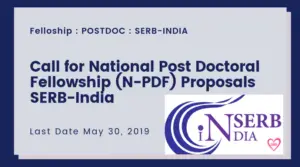 National Post Doctoral Fellowship