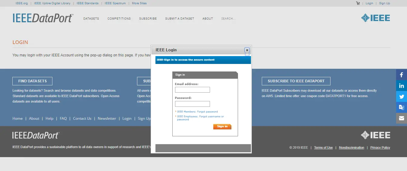 IEEE datasets