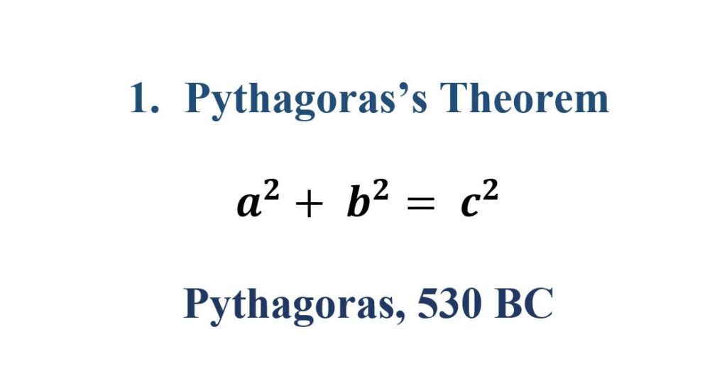 Pythagoras’s-Theorem equation