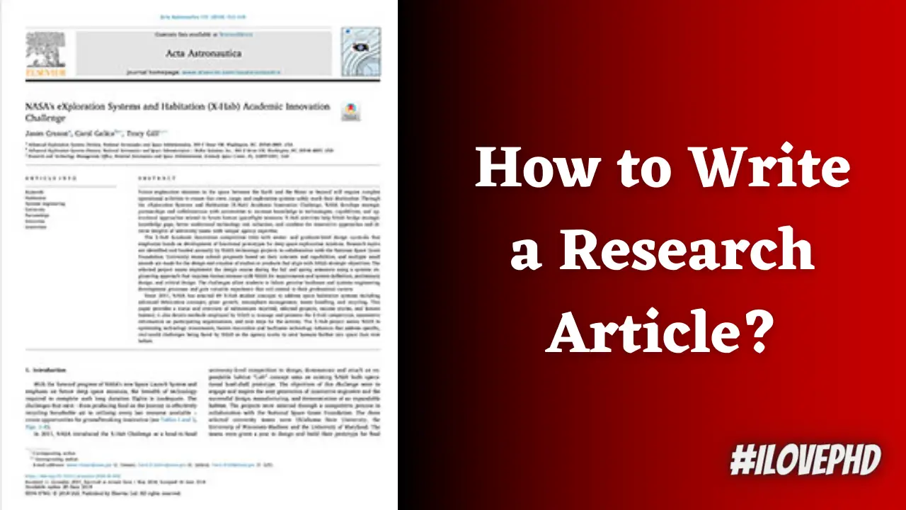 how to write an academic research paper