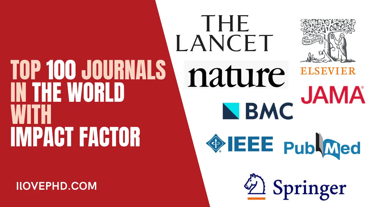 blåhval Kommuner udelukkende Top 100 Journals in the World with Impact Factor - iLovePhD