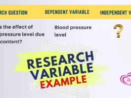 research variable types example