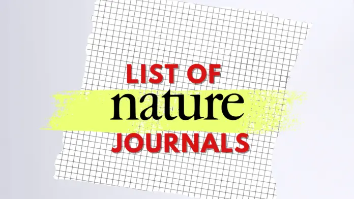 List of Nature Journals