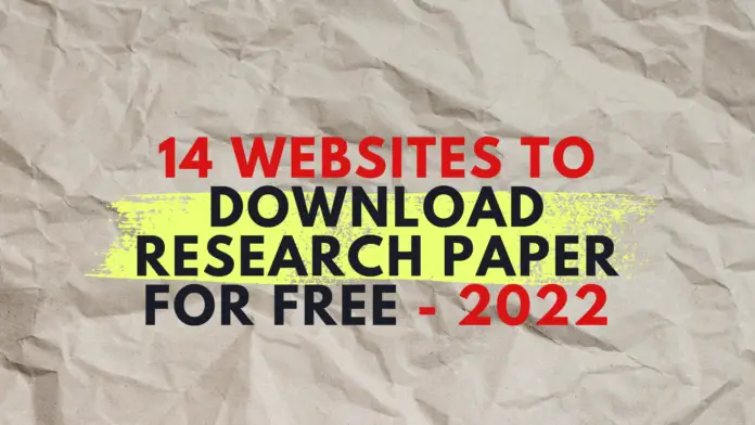 Websites to Download Research Paper for Free Websites to Download Research Paper for Free