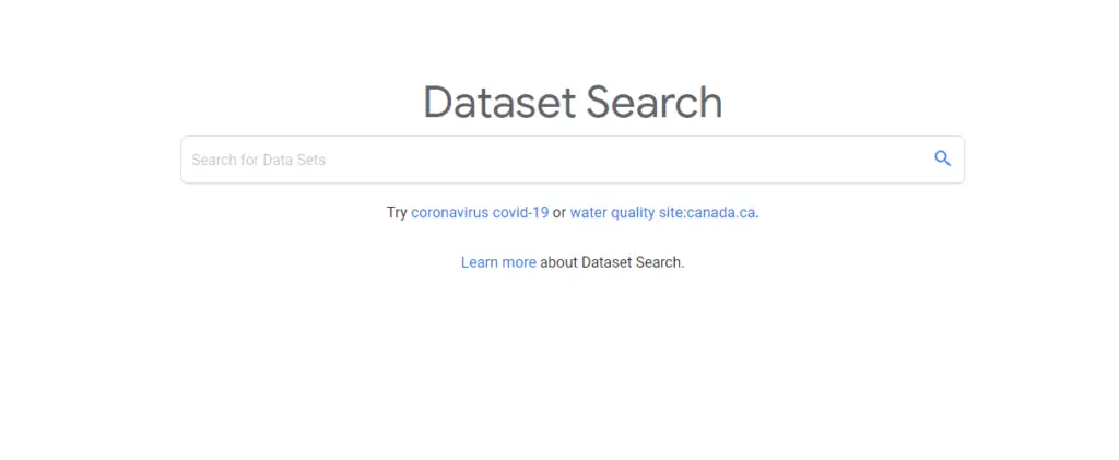 Google Dataset Search