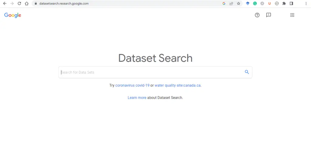  Google Dataset Search Engine_enter keyword
