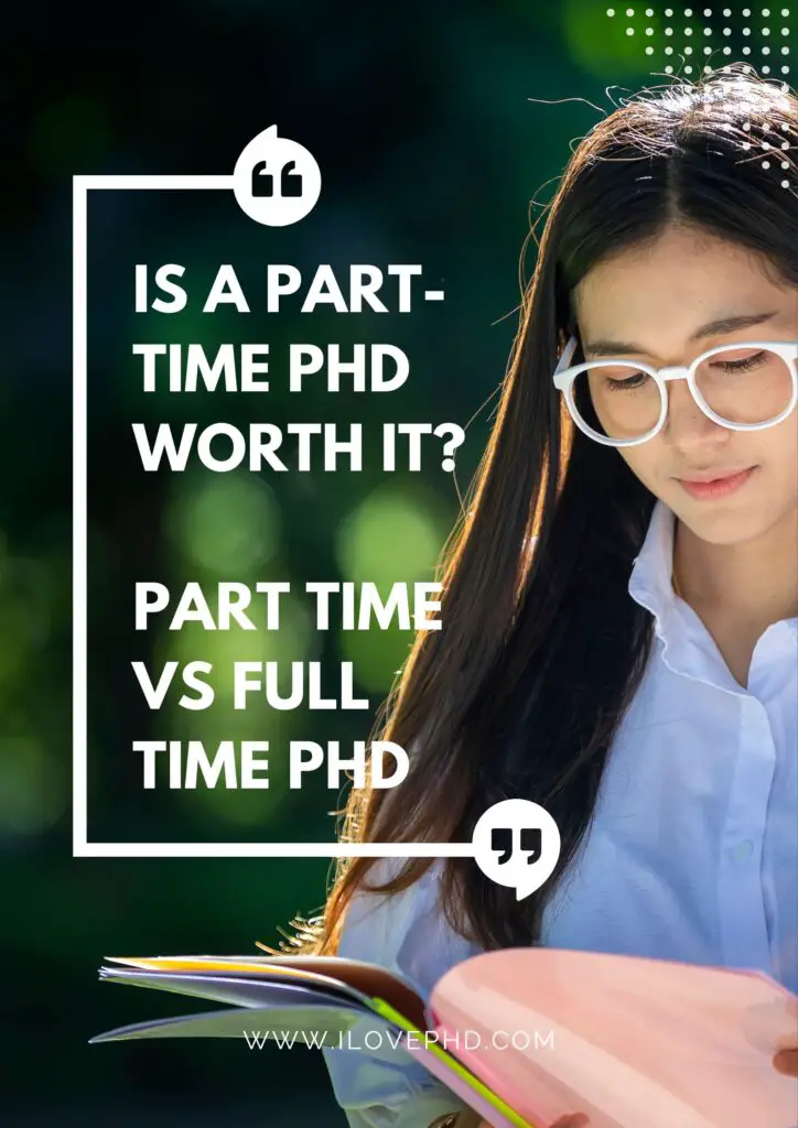 Is a Part-Time PhD Worth it