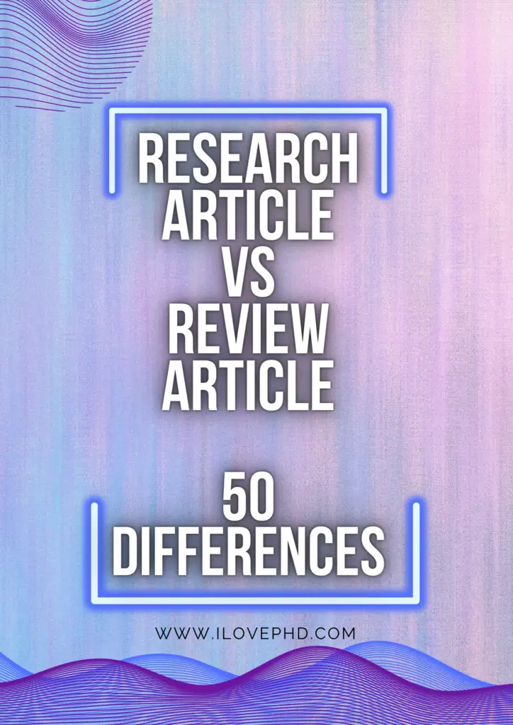 difference between research paper vs review papaer