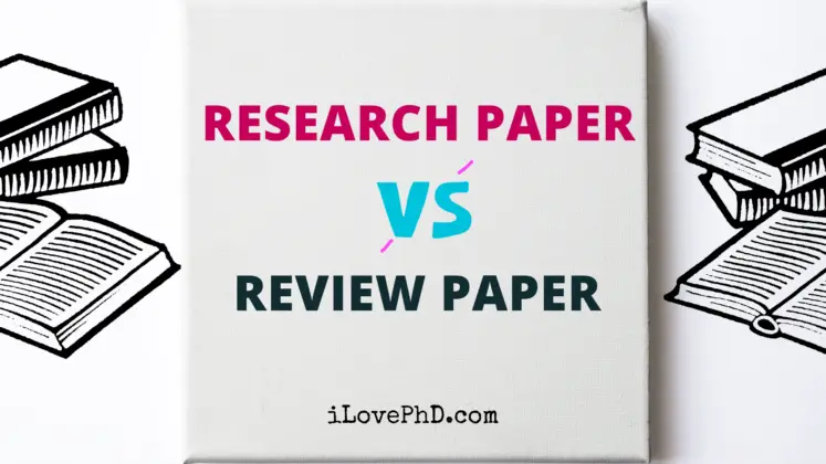 research papers and review difference