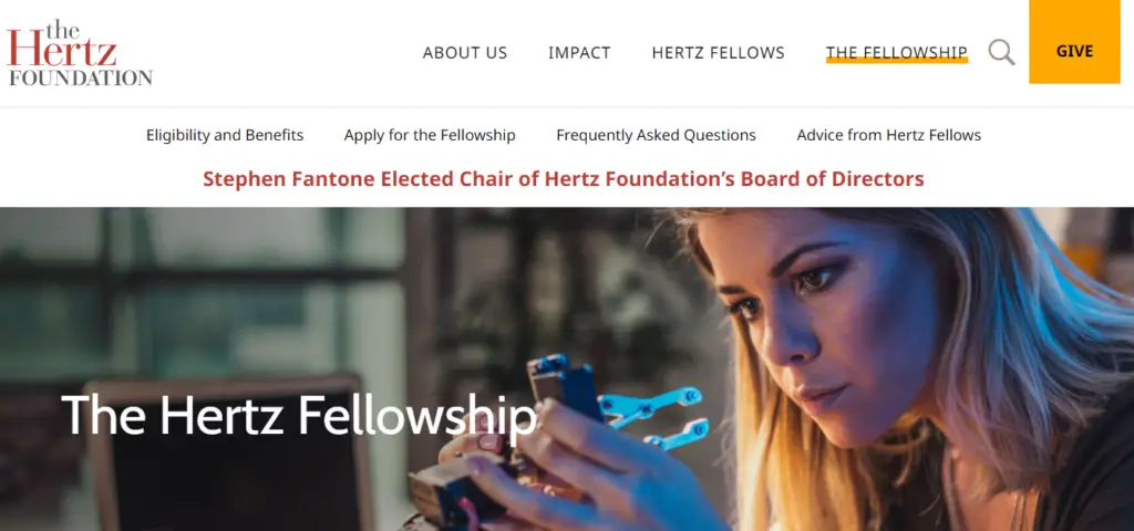 Hertz Foundation Fellowship