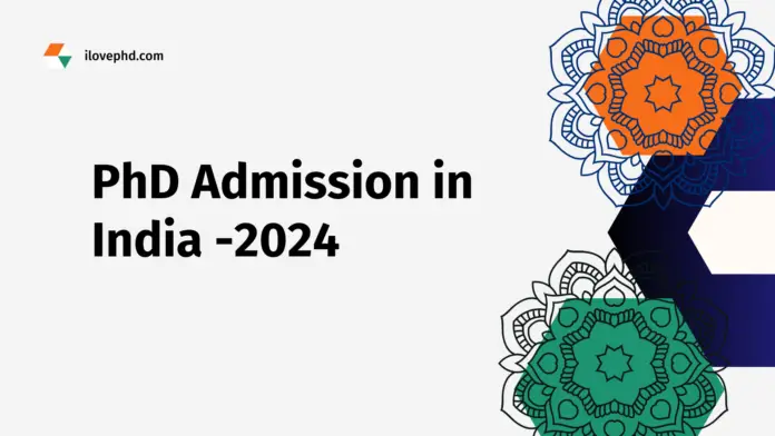 PhD admission in india