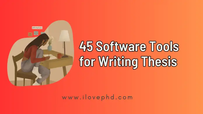 Software tools for Writing Thesis