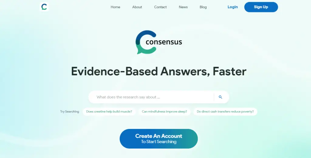 consensus app AI tool