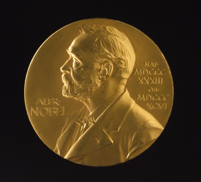 Nobel Prize for Physics, awarded to George Paget Thomson (medal)