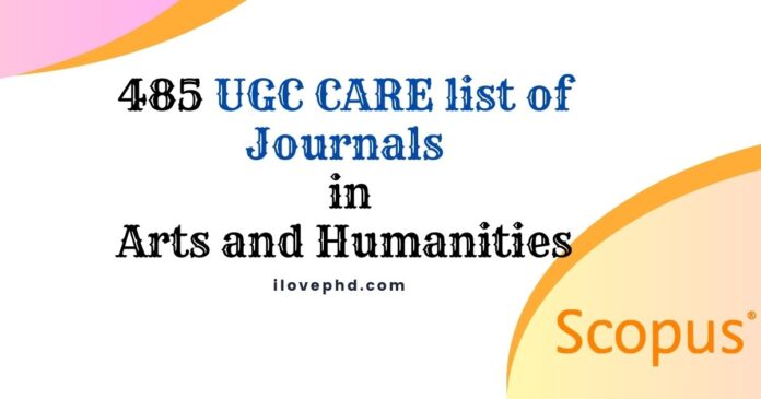 UGC-CARE List of Journals – Arts and Humanities