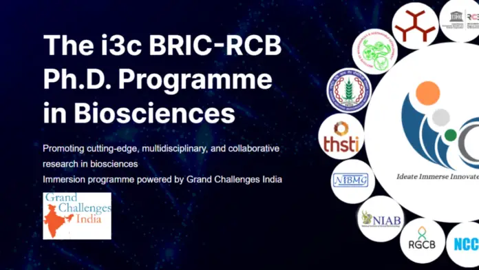 i3C BRIC-RCB Ph.D. Program