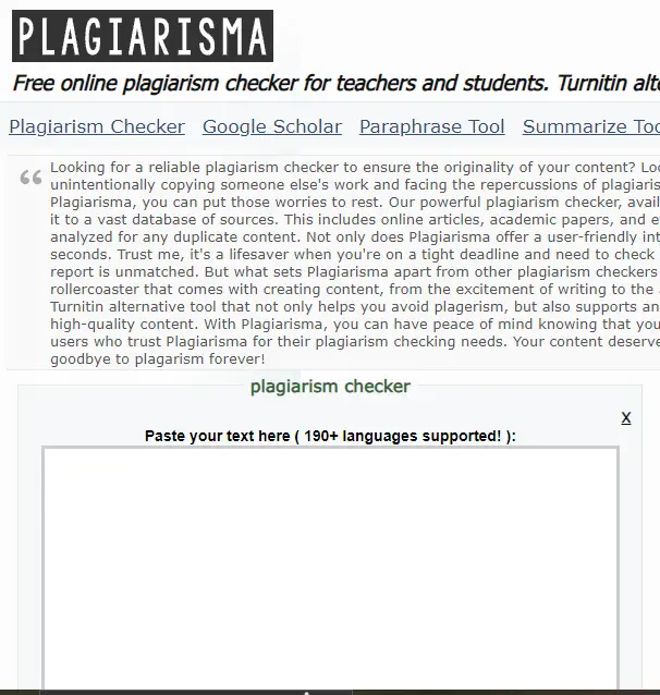 plagiarism checker free for thesis